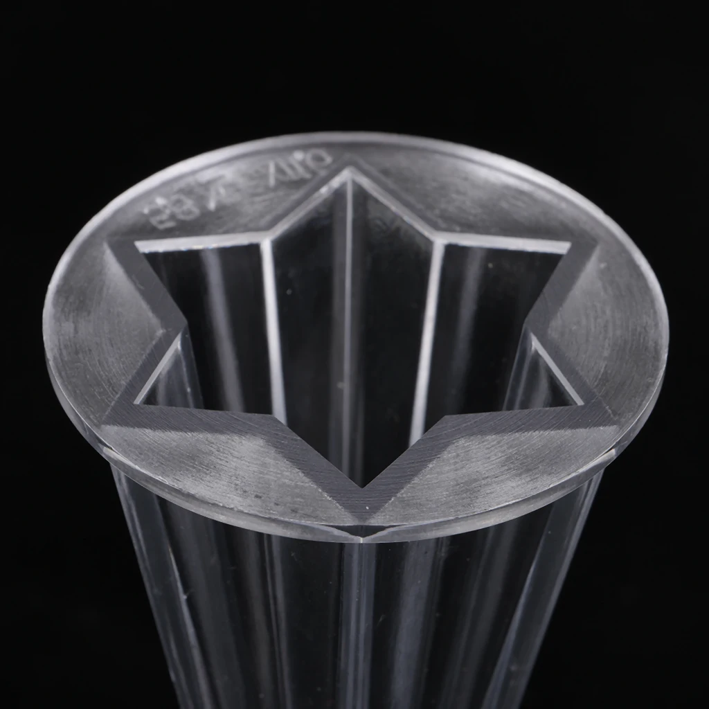 3pcs/set Plastic Cone Pentagon Hexagon Shape Candle Making Mould with Base Handcraft DIY Decorative Candle Making Mold