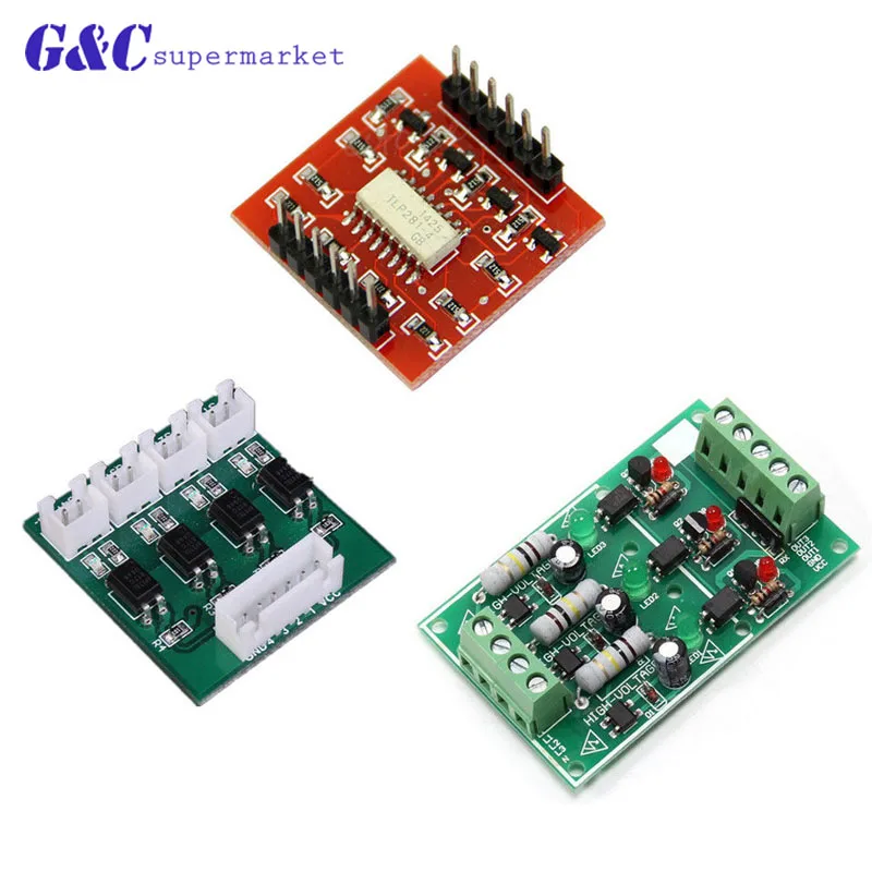 TLP281 3/4Channel Opto-isolator IC Module High And Low Level Optocoupler Isolation Expansion Board Module 4 CH for Arduino
TLP281 3/4Channel Opto-isolator IC Module High And Low Level Optocoupler Isolation Expansion Board Module 4 CH for Arduino