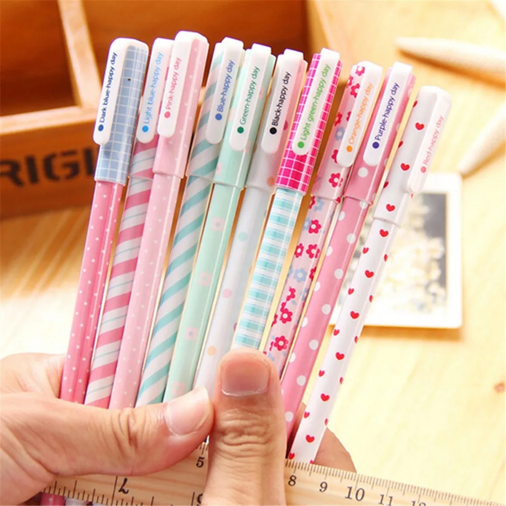Kawaii Cartoon gel pen Set Cute Korean Stationery Pens 10 Pcs/lot Small fresh floral For Writting Office School Supplies Gift
Kawaii Cartoon gel pen Set Cute Korean Stationery Pens 10 Pcs/lot Small fresh floral For Writting Office School Supplies Gift