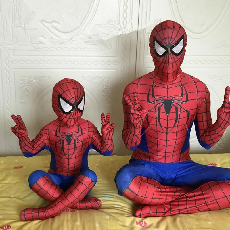 Kids Adult Spiderman Costume Halloween Cosplay Boys Men's Spider Superhero Suit Lycra Jumpsuits Zentai Bodysuit Mask
Kids Adult Spiderman Costume Halloween Cosplay Boys Men's Spider Superhero Suit Lycra Jumpsuits Zentai Bodysuit Mask