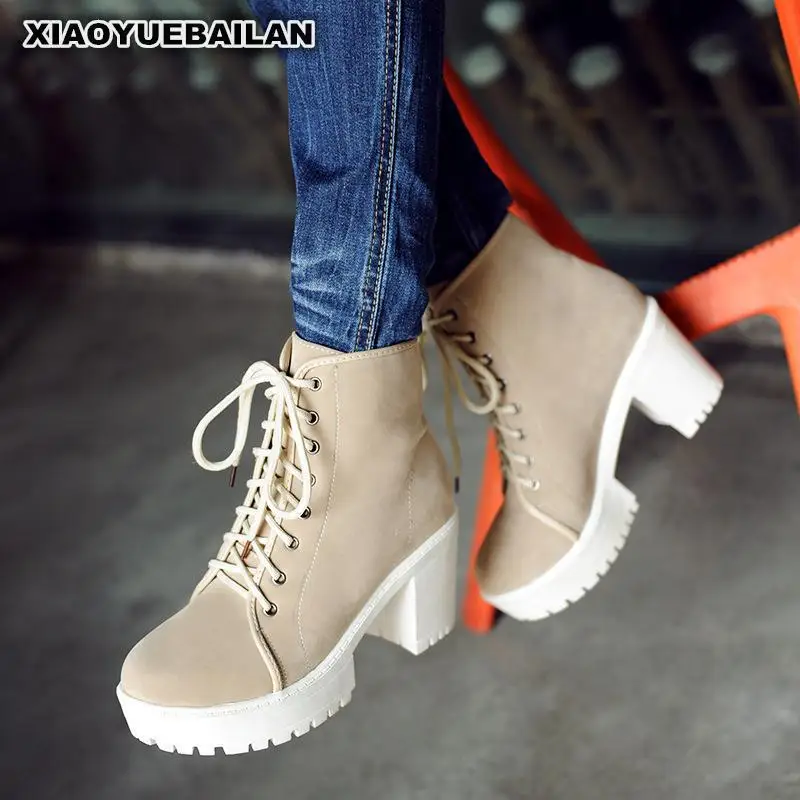 2018High Heel Boots European And American Roughneck Lace Rider Waterproof Table Martin Student Warm Snow Women 6.15
2018High Heel Boots European And American Roughneck Lace Rider Waterproof Table Martin Student Warm Snow Women 6.15