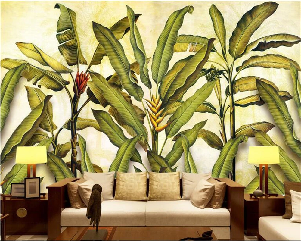 beibehang Classic Pastoral Wallpaper European Retro Hand Painted Rainforest Plants Banana Leaf Background Walls 3d wallpaper
beibehang Classic Pastoral Wallpaper European Retro Hand Painted Rainforest Plants Banana Leaf Background Walls 3d wallpaper