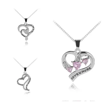 Love you more Letter Necklace Fashion Rhinestone Geometric Pendant Necklace High Quality Lady Chain Necklace Mother's Day Gift
Love you more Letter Necklace Fashion Rhinestone Geometric Pendant Necklace High Quality Lady Chain Necklace Mother's Day Gift