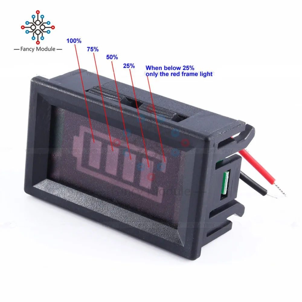 12V ACID Lead Battery Charge Level Indicator Red Digit Lithium Battery Capacity Meter LED Tester Dual Display Voltmeter
12V ACID Lead Battery Charge Level Indicator Red Digit Lithium Battery Capacity Meter LED Tester Dual Display Voltmeter