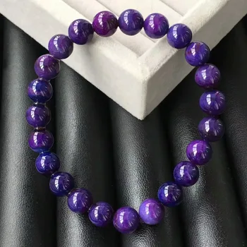 Certificate Natural Royal Purple Sugilite Bracelets 8.2mm Healing Stone Gemstone Healing Top Quality Round Beads Woman AAAAAA
Certificate Natural Royal Purple Sugilite Bracelets 8.2mm Healing Stone Gemstone Healing Top Quality Round Beads Woman AAAAAA