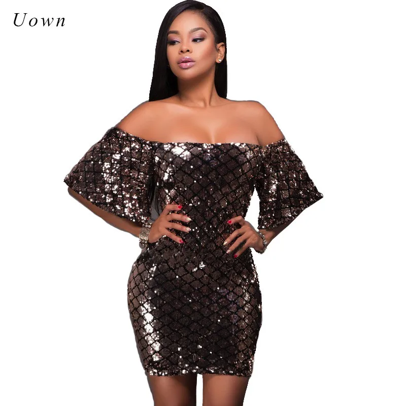 Off the Shoulder Sequin Dress Women Flare Sleeve Slash Neck Sparkly Glitter Sexy Night out Club Wear Mini Bodycon Party Dresses
Off the Shoulder Sequin Dress Women Flare Sleeve Slash Neck Sparkly Glitter Sexy Night out Club Wear Mini Bodycon Party Dresses