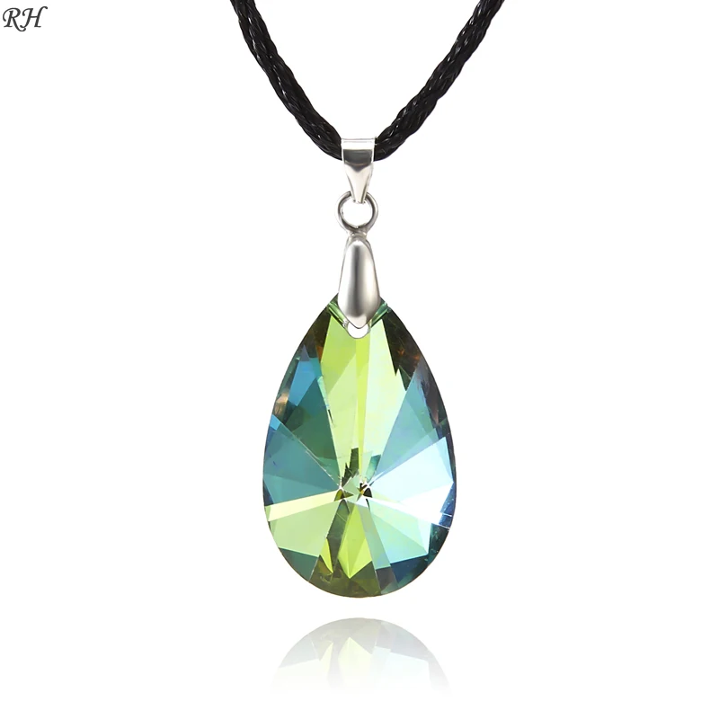 Big Transparent Crystal Water Drop Necklace For Women Jewelry Accessories Natural Crystal Necklace Pendant Leather Chain New
Big Transparent Crystal Water Drop Necklace For Women Jewelry Accessories Natural Crystal Necklace Pendant Leather Chain New