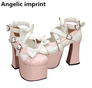 Angelic imprint woman mori girl lolita cosplay shoes lady high heels pumps women princess dress party shoes 12.5cm 33-47 bowties
Angelic imprint woman mori girl lolita cosplay shoes lady high heels pumps women princess dress party shoes 12.5cm 33-47 bowties