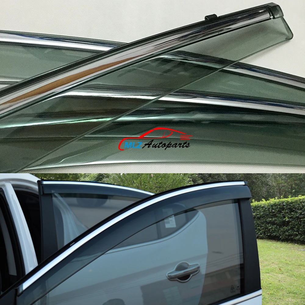 Sun Rain Visors Wind Deflector Door Side Window Guards Stainless Trim Shield 4PCS For Hyundai Elantra Avante 2016
Sun Rain Visors Wind Deflector Door Side Window Guards Stainless Trim Shield 4PCS For Hyundai Elantra Avante 2016