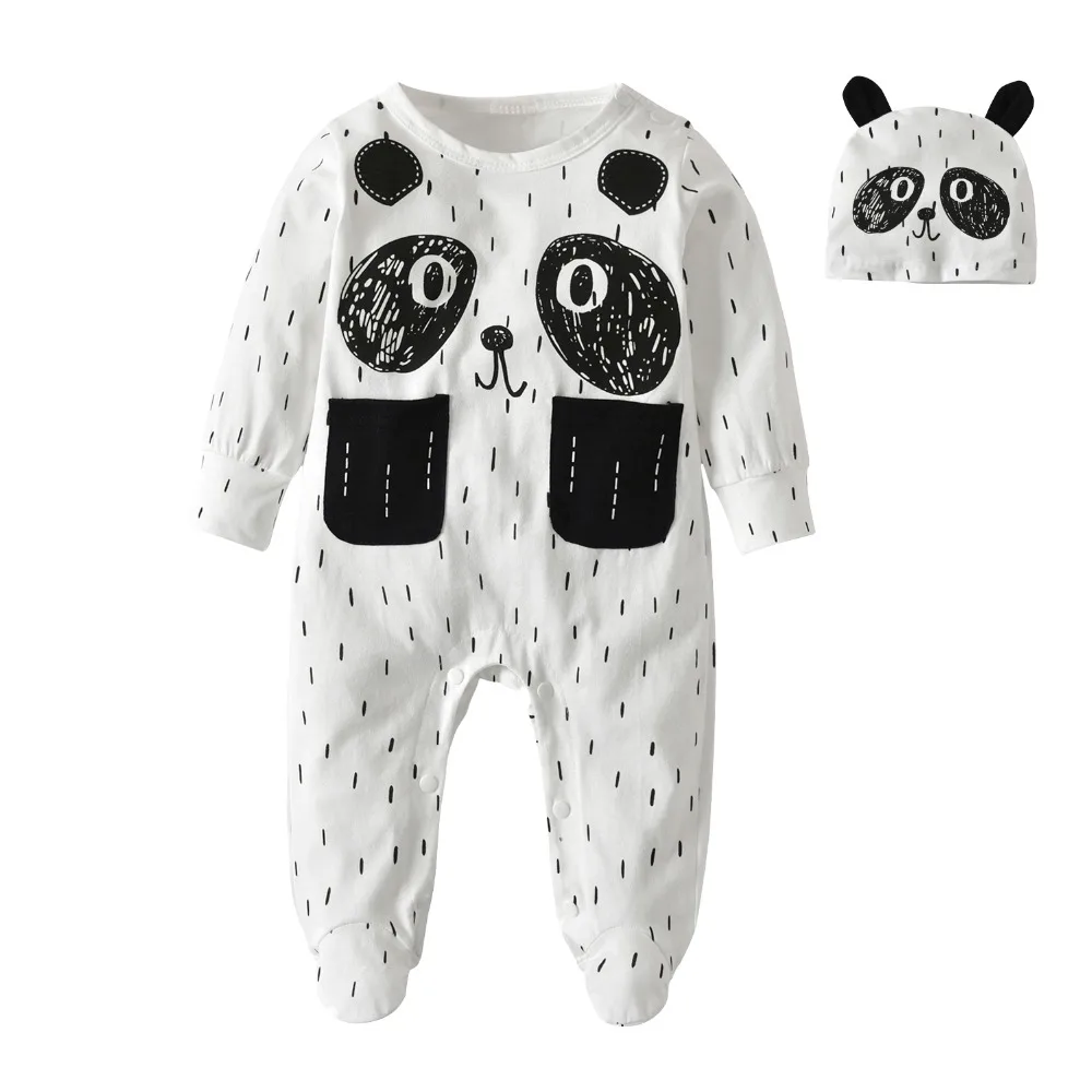 2Pcs Infant Clothing Cute Cartoon Panda Style Newborn Baby Boys Girls Clothes Long Sleeve Jumpsuit+Hat Toddler Outfits Set
2Pcs Infant Clothing Cute Cartoon Panda Style Newborn Baby Boys Girls Clothes Long Sleeve Jumpsuit+Hat Toddler Outfits Set