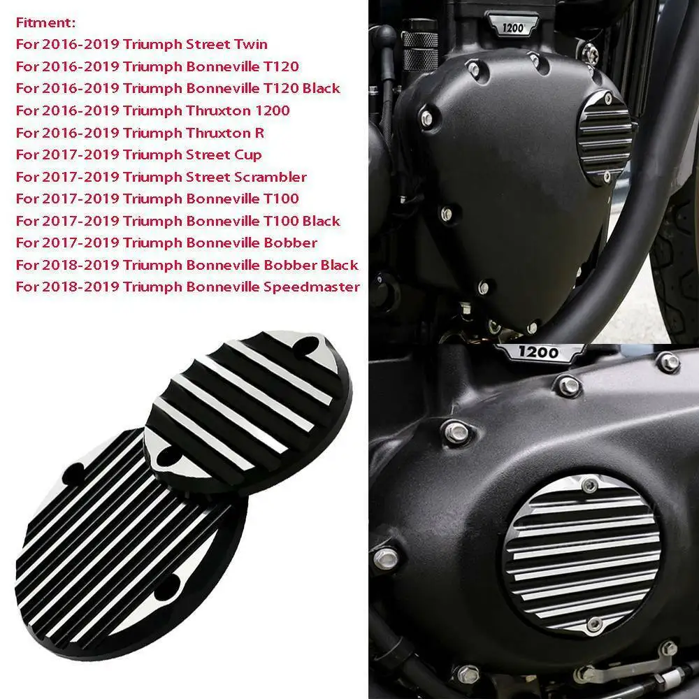 Motorcycle CNC Timer Timing Engine Cover For Triumph Bonneville T120 / Thruxton 1200 / Street / Bonneville T100 2016 - 2019
Motorcycle CNC Timer Timing Engine Cover For Triumph Bonneville T120 / Thruxton 1200 / Street / Bonneville T100 2016 - 2019