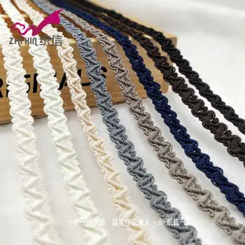 50Metres Exquisite V Word Keel Lace Curtain Sofa Pillow Decoration Accessories High Quality Centipede Braid Ribbon For Sewing
50Metres Exquisite V Word Keel Lace Curtain Sofa Pillow Decoration Accessories High Quality Centipede Braid Ribbon For Sewing