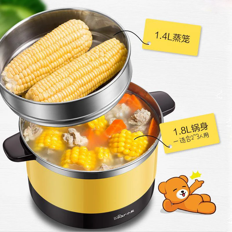 Bear DRG-C18Q6 Electric Cooker Multifunction Home Electric Cooker Fully Automatic Dorm Room Mini Pot Cooking Pot Small Pot
Bear DRG-C18Q6 Electric Cooker Multifunction Home Electric Cooker Fully Automatic Dorm Room Mini Pot Cooking Pot Small Pot