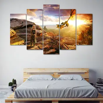 Wall Art Poster Home Decoration Modern Canvas 5 Panel Game Of Thrones For Living Room HD Print Painting M
Wall Art Poster Home Decoration Modern Canvas 5 Panel Game Of Thrones For Living Room HD Print Painting M