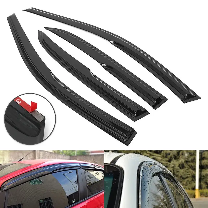 4pcs Car SmokeTint Sun/Rain/Wind Shade Deflector Vent Guard Cover Trim For Honda For Accord 4-Door Sedan 2003-2007
4pcs Car SmokeTint Sun/Rain/Wind Shade Deflector Vent Guard Cover Trim For Honda For Accord 4-Door Sedan 2003-2007