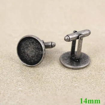 14mm Blank Men's Cufflinks Bases Antique Silver Plated Round Bezel Cabochon French Cuff Links Findings Settings Bulk Wholesale
14mm Blank Men's Cufflinks Bases Antique Silver Plated Round Bezel Cabochon French Cuff Links Findings Settings Bulk Wholesale