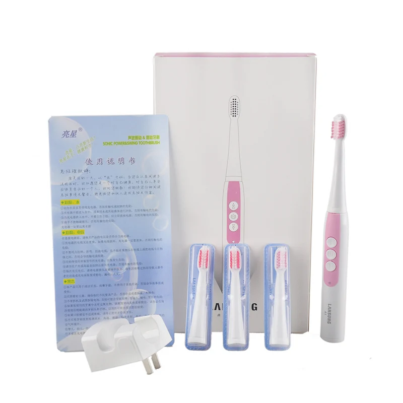 LANSUNG A1 Ultrasonic Sonic Electric Toothbrush Rechhargeable Tooth Brushes With 4 Pcs Replacement Heads 5 Teeth Brushing Modes
LANSUNG A1 Ultrasonic Sonic Electric Toothbrush Rechhargeable Tooth Brushes With 4 Pcs Replacement Heads 5 Teeth Brushing Modes