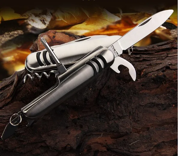 1PC Stainless Steel Multi Functional 5 in 1 Knife Folding Surviva Knife Multi Tool Outdoor Camping Knife Tools Set KX 214
1PC Stainless Steel Multi Functional 5 in 1 Knife Folding Surviva Knife Multi Tool Outdoor Camping Knife Tools Set KX 214