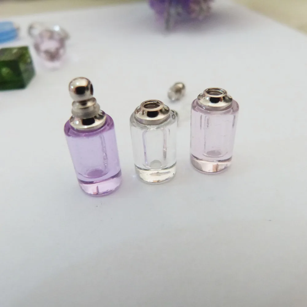 Фото 15mm cylinder shape Imitated crystal Glass Rice Vial &ampscrew cap & O seal ring mixed color for diy pendant charms | Украшения и