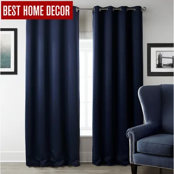 elka Modern blackout curtains for window treatment finished