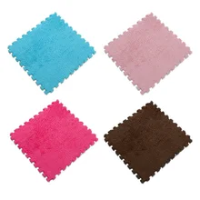 Junejour porta tapete emendado porta do tapete sala de estar coberto com tatami veludo crianças tapete macio jogar jogo(China)