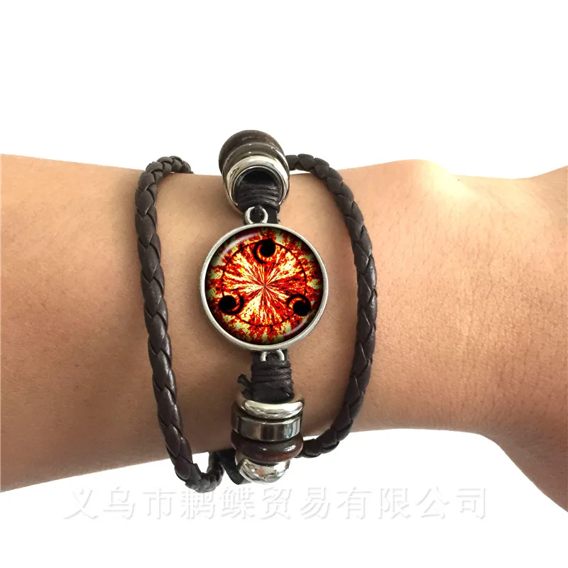 Anime Rinnegan Eyes Bracelet Naruto Sharingan Eye Black/Brown Leather Bracelet Uchiha Uzumaki Clan Logo Cosplay Lover Gift
Anime Rinnegan Eyes Bracelet Naruto Sharingan Eye Black/Brown Leather Bracelet Uchiha Uzumaki Clan Logo Cosplay Lover Gift