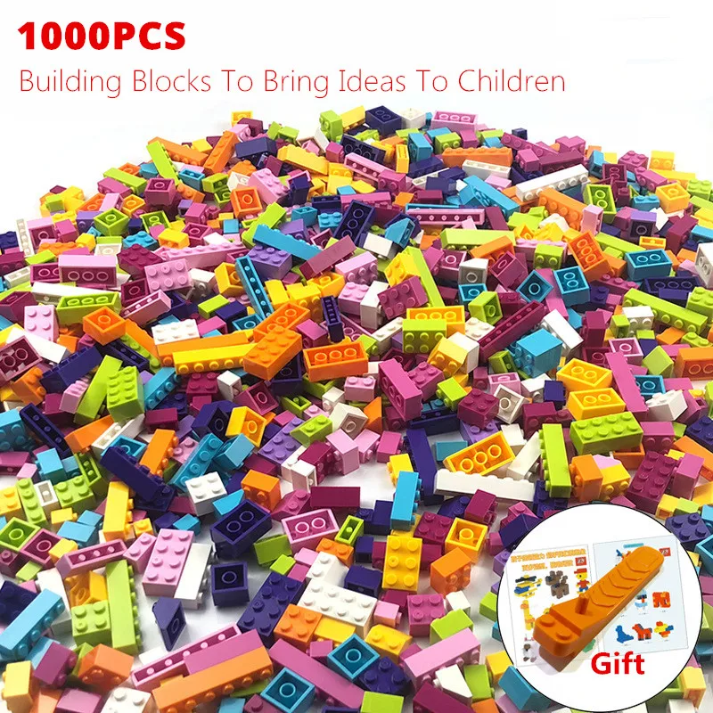 1000 шт. Детский конструктор Цветные Блоки | Игрушки и хобби