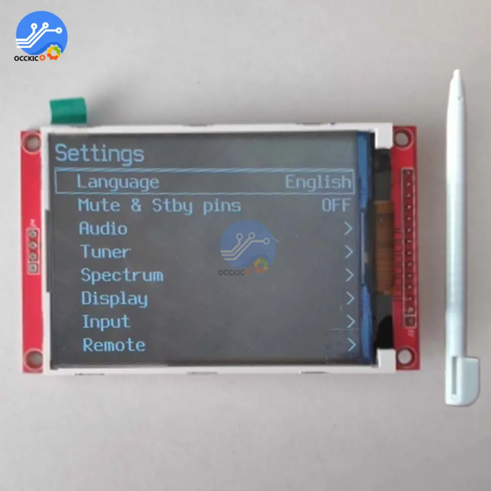 3.2 inch 320*240 LCD Screen Display Module SPI Serial TFT Screen with Touch Panel Driver IC ILI9341 Controller for MCU
3.2 inch 320*240 LCD Screen Display Module SPI Serial TFT Screen with Touch Panel Driver IC ILI9341 Controller for MCU