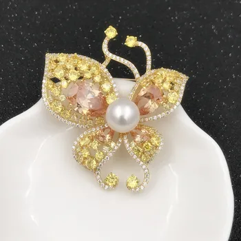 Luxury Shinning Butterfly Pearl Breastpin Accessory Women DIY Pearl Brooches In Butterlfy Settings Scarf Clips 2Pcs
Luxury Shinning Butterfly Pearl Breastpin Accessory Women DIY Pearl Brooches In Butterlfy Settings Scarf Clips 2Pcs