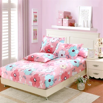 luxury 3Pcs sets 100%cotton bedding pink flower fitted sheet pillowcase twin full queen king size elastic mattress bedspread
luxury 3Pcs sets 100%cotton bedding pink flower fitted sheet pillowcase twin full queen king size elastic mattress bedspread