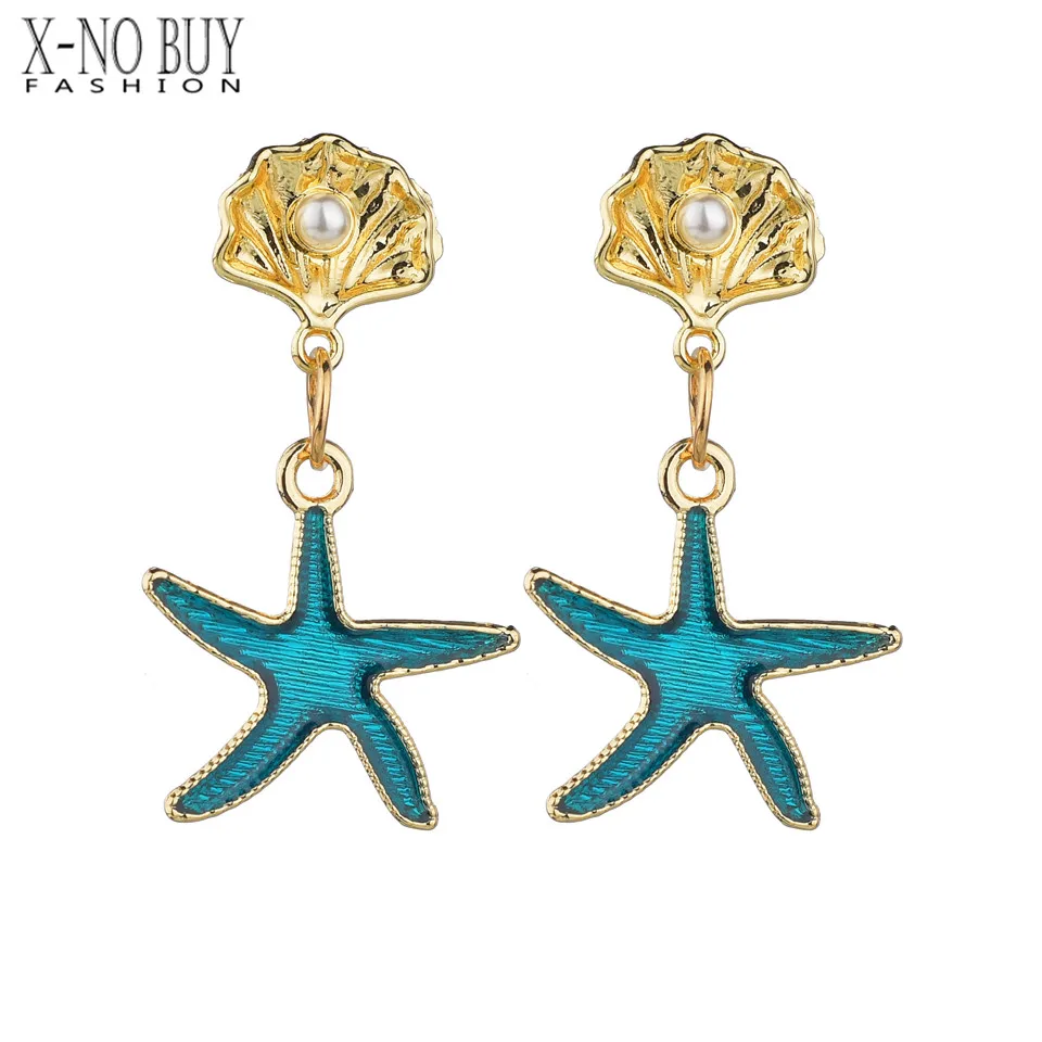 Korean Natural Shell Cowrie Drop Earrings Stainless Steel Gold Color Stars Summer Starfish Pearl Long Earrings Boho Jewelry
Korean Natural Shell Cowrie Drop Earrings Stainless Steel Gold Color Stars Summer Starfish Pearl Long Earrings Boho Jewelry