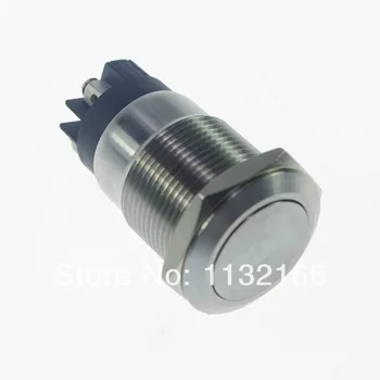 Waterproof 19mm OD Stainless Steel Maintained / Latching Push Button Switch 4 Pin Screw Terminal Flat Round 1NO 1NC
Waterproof 19mm OD Stainless Steel Maintained / Latching Push Button Switch 4 Pin Screw Terminal Flat Round 1NO 1NC
