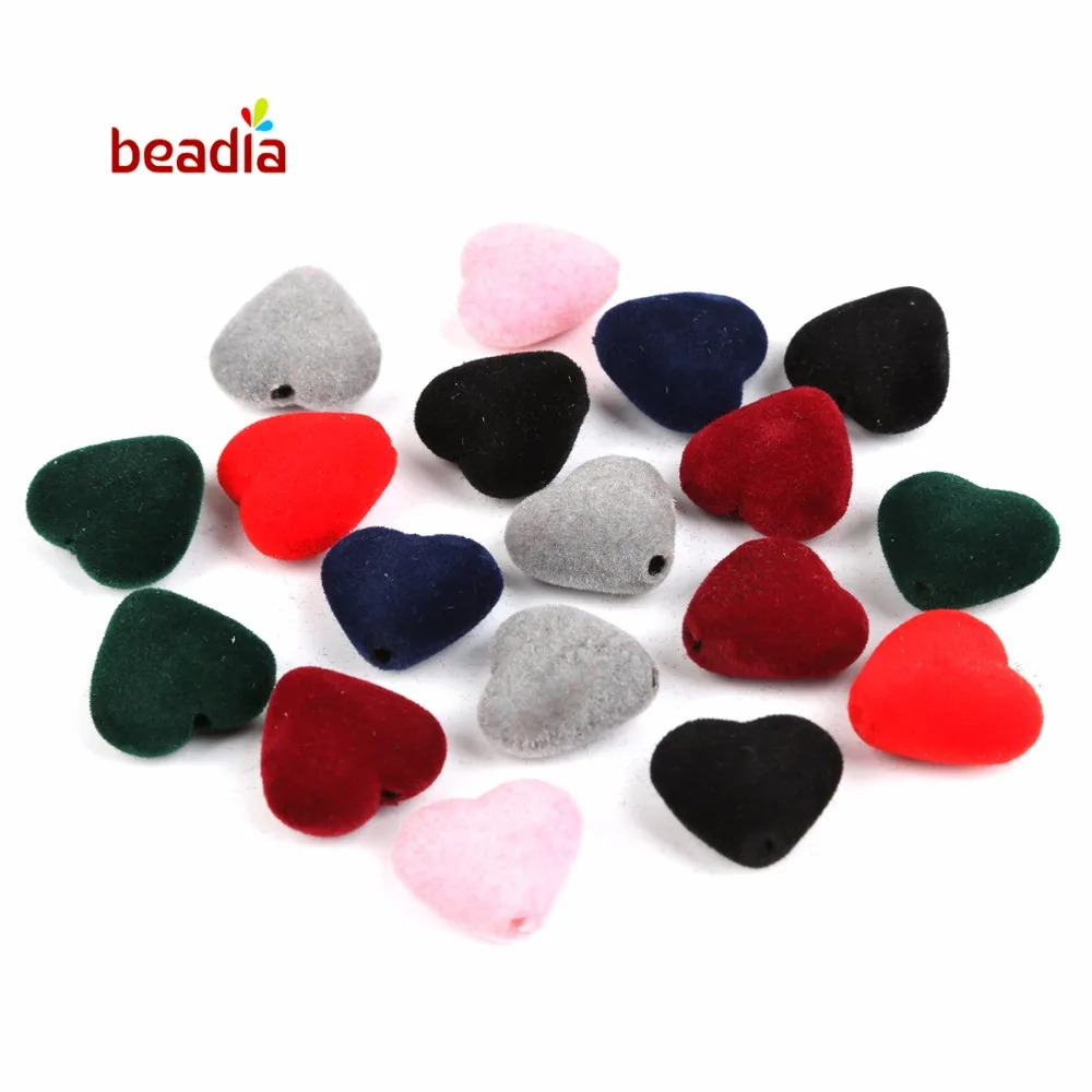 20pcs Mixed Color Soft Velvet Beads Charm Heart Pendants 10pcs Fitting DIY Earrings Jewelry Findings Necklace Making
20pcs Mixed Color Soft Velvet Beads Charm Heart Pendants 10pcs Fitting DIY Earrings Jewelry Findings Necklace Making