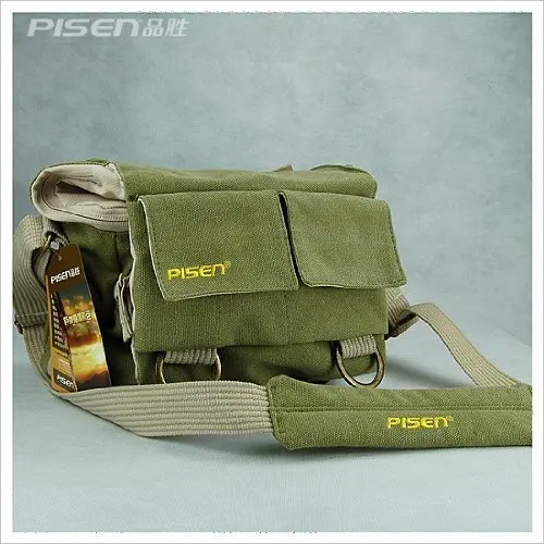 EBOYU Khaki Green Canvas Shoulder Canvas Outdoor Camera Bag Photo Video Camera Gadget Bag
EBOYU Khaki Green Canvas Shoulder Canvas Outdoor Camera Bag Photo Video Camera Gadget Bag