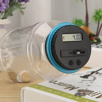 1.8L Piggy Bank Digital Coin Counter LCD Counting Coin Electronic Money Box Jar Coins Storage Box for USD EURO GBP
1.8L Piggy Bank Digital Coin Counter LCD Counting Coin Electronic Money Box Jar Coins Storage Box for USD EURO GBP