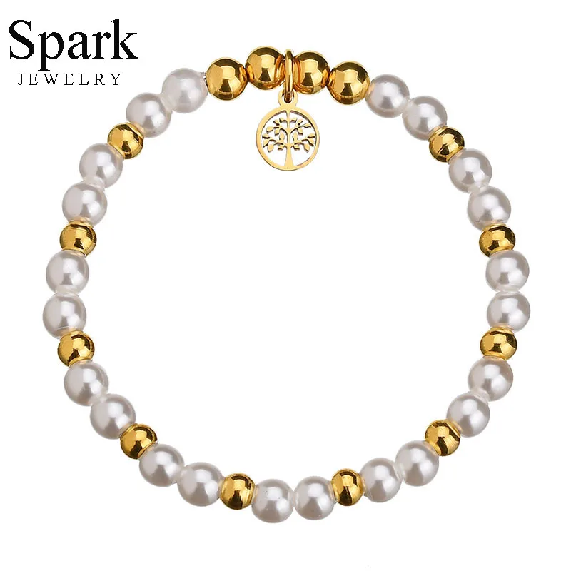 Spark Hollow Stainless Steel Tree of Life Pendant Bracelet Imitation Pearl Beaded Charm Bracelets For Women Girls Birthday Gift
Spark Hollow Stainless Steel Tree of Life Pendant Bracelet Imitation Pearl Beaded Charm Bracelets For Women Girls Birthday Gift