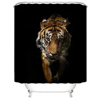 New Waterproof african Shower Curtain 180x180CM Tiger wolf Cartoon 3D Printed Polyester fabric Bathroom curtains with 12 Hooks
New Waterproof african Shower Curtain 180x180CM Tiger wolf Cartoon 3D Printed Polyester fabric Bathroom curtains with 12 Hooks