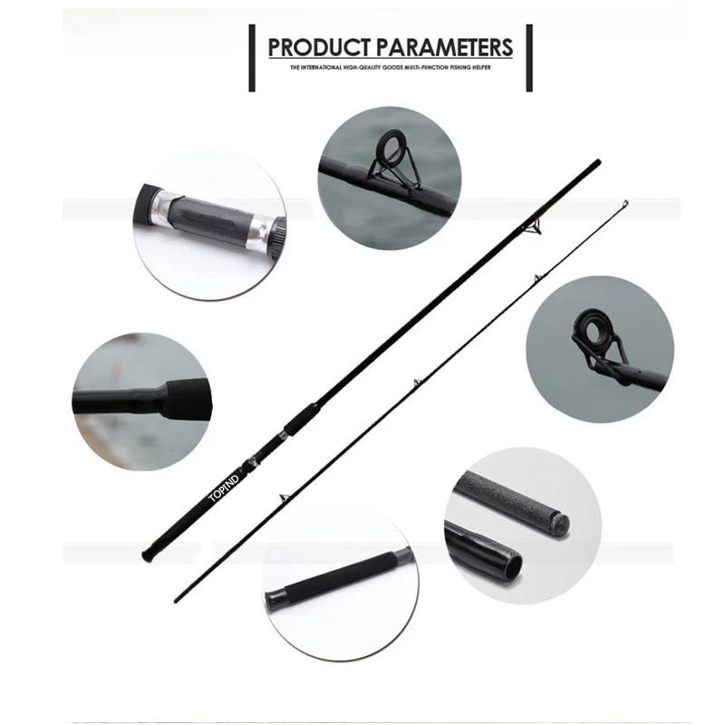 TOPIND 2.1 / 2.4 meters straight handle sub-pole super-hard fishing section 2 pole with glass steel Fishing Lure Rods 1PC
TOPIND 2.1 / 2.4 meters straight handle sub-pole super-hard fishing section 2 pole with glass steel Fishing Lure Rods 1PC