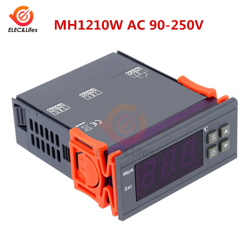 AC 90-250V DC 9-72V 10A Digital Thermometer Thermoregulator Thermostat Temperature Controller Sensor for Incubator Thermocouple
AC 90-250V DC 9-72V 10A Digital Thermometer Thermoregulator Thermostat Temperature Controller Sensor for Incubator Thermocouple