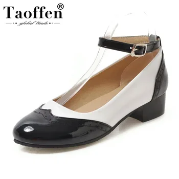 Taoffen 2019 New Spring Shoes Women Mixed Color Buckle Brouge Shoes British Style Women Footwear Plus Size 34-48
Taoffen 2019 New Spring Shoes Women Mixed Color Buckle Brouge Shoes British Style Women Footwear Plus Size 34-48
