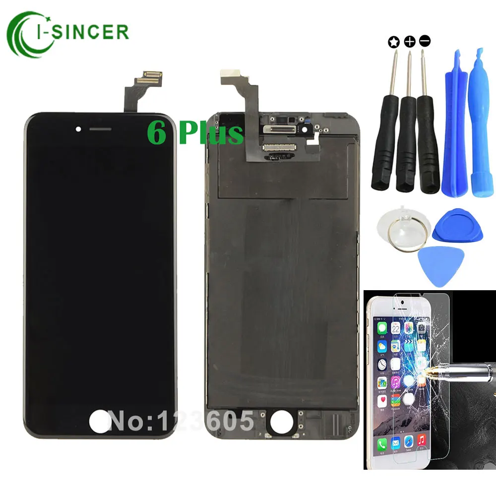 High Quality 5.5 Black/White+Tools+Glass Film For iPhone 6 Plus LCD Display Screen Touch Digitizer Assembly Replacement High Quality 5.5 Black/White+Tools+Glass Film For iPhone 6 Plus LCD Display Screen Touch Digitizer Assembly Replacement<br><br>Aliexpress