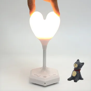 Remote Dimming Atmosphere Arrangement Romantic Silicone Led Table Lamp Heart-shaped Touch Sensor Decorative USB Night Lights
Remote Dimming Atmosphere Arrangement Romantic Silicone Led Table Lamp Heart-shaped Touch Sensor Decorative USB Night Lights