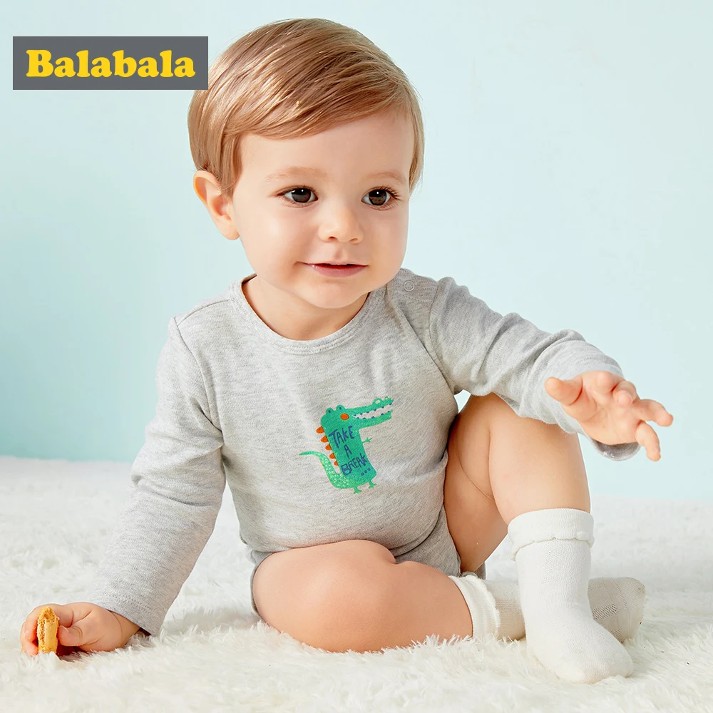 Balabala Infant Baby 2-Pack Striped Bodysuits Newborn Babys Dinosaur Printed Bodysuits Soft Cotton Graphic Bodysuits One-Piece
Balabala Infant Baby 2-Pack Striped Bodysuits Newborn Babys Dinosaur Printed Bodysuits Soft Cotton Graphic Bodysuits One-Piece