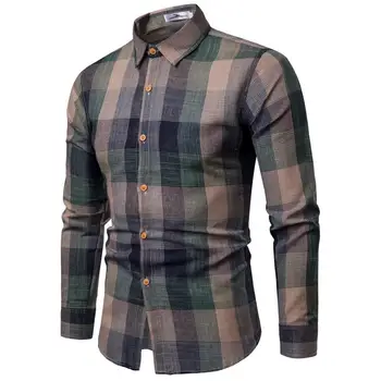 Wedding Dress Plaid Long sleeve Casual Men Shirts Hawaiian Shirt Blouse Men Red Green
Wedding Dress Plaid Long sleeve Casual Men Shirts Hawaiian Shirt Blouse Men Red Green