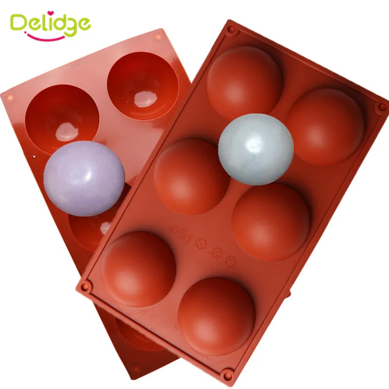 Delidge 1pc 6 Holes Semi-hemispherical Silicone Cake Mold 3D Fondant Chocolate Soap Mold DIY Baking Cake Decorating Tools
Delidge 1pc 6 Holes Semi-hemispherical Silicone Cake Mold 3D Fondant Chocolate Soap Mold DIY Baking Cake Decorating Tools