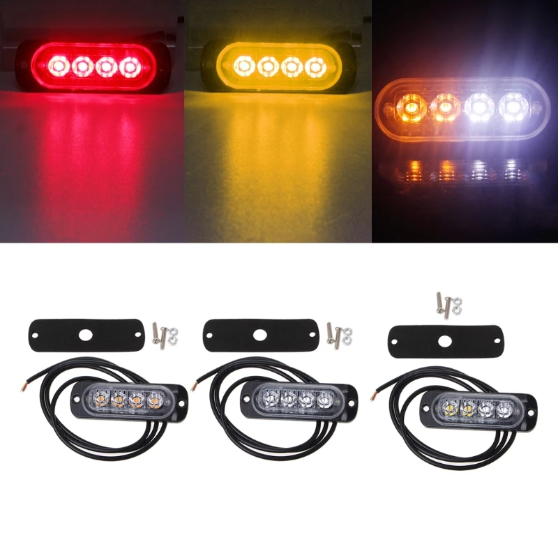 Hot New 1 Pc 4 LED Auto Car Emergency Light Bar Warning Flash Flashing Truck Car Headlight Bulb Lamp High Quality 10166
Hot New 1 Pc 4 LED Auto Car Emergency Light Bar Warning Flash Flashing Truck Car Headlight Bulb Lamp High Quality 10166
