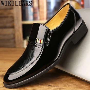 Wedding Men Shoes Elegant Suit Shoes Mens Dress Loafers Sepatu Slip On Pria Official Shoes Men Formal Patent Leather Ayakkabi
Wedding Men Shoes Elegant Suit Shoes Mens Dress Loafers Sepatu Slip On Pria Official Shoes Men Formal Patent Leather Ayakkabi