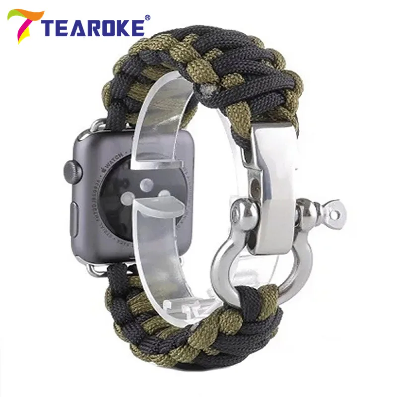 Outdoors-Sports-Men-s-Watch-Band-Wrist-Strap-for-Apple-Watch-iwatch-38-42mm-Survival-Rope (5)