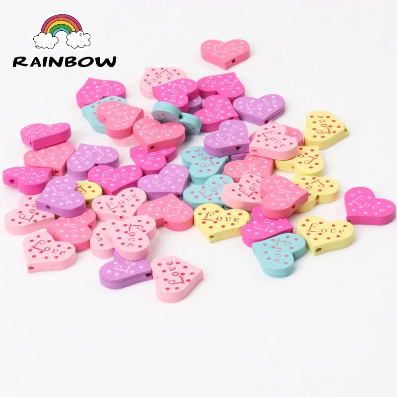 Mixed Color Wooden letter Love Heart Pattern Spacer Beads For Kids Handmade Jewelry Making DIY 19mm 50pcs
Mixed Color Wooden letter Love Heart Pattern Spacer Beads For Kids Handmade Jewelry Making DIY 19mm 50pcs