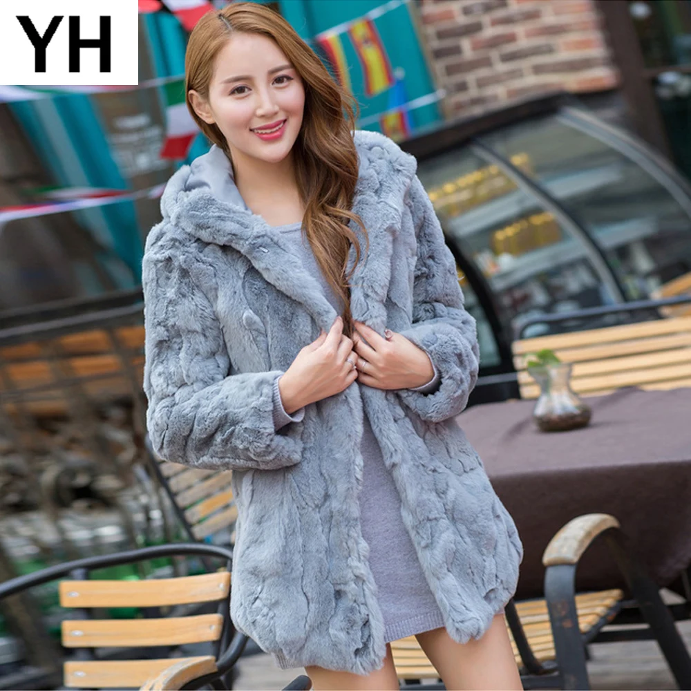2019 Long Style Women Real Rex Rabbit Fur Coat Warm Soft Real Rex Rabbit Fur Jacket 100% Natural Rex Rabbit Fur Hooded Overcoat
2019 Long Style Women Real Rex Rabbit Fur Coat Warm Soft Real Rex Rabbit Fur Jacket 100% Natural Rex Rabbit Fur Hooded Overcoat